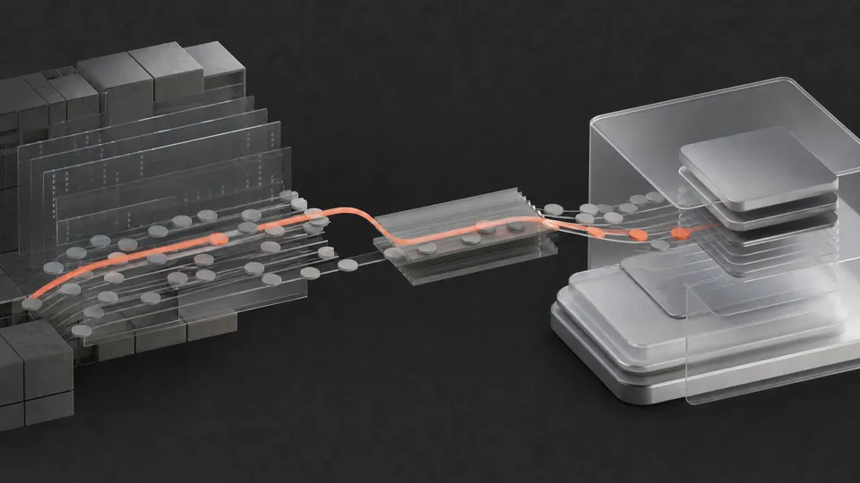 Two billing systems connected by a continuous coral transfer path